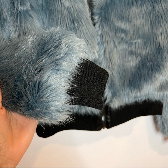 EXPRESS x Negin Mirsalehi Faux Fur Bomber Jacket. Size XS - Picture 8 of 11